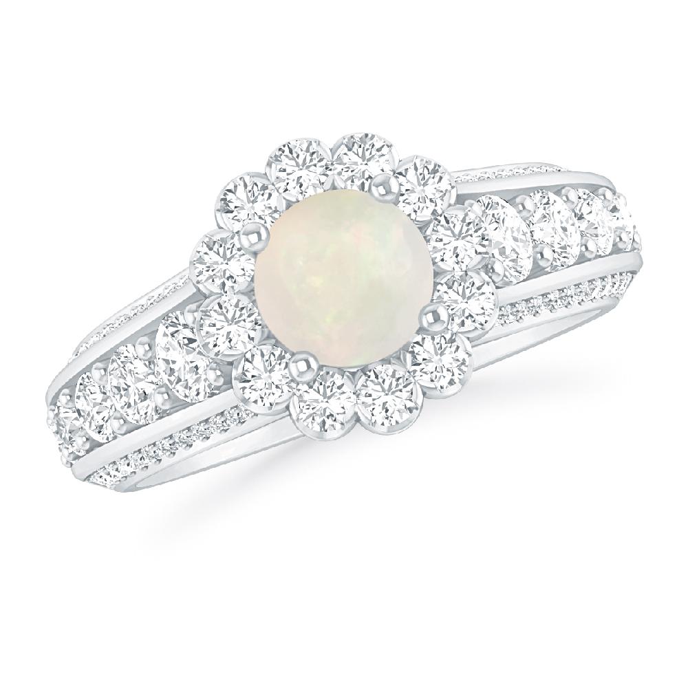 White Gold - Opal