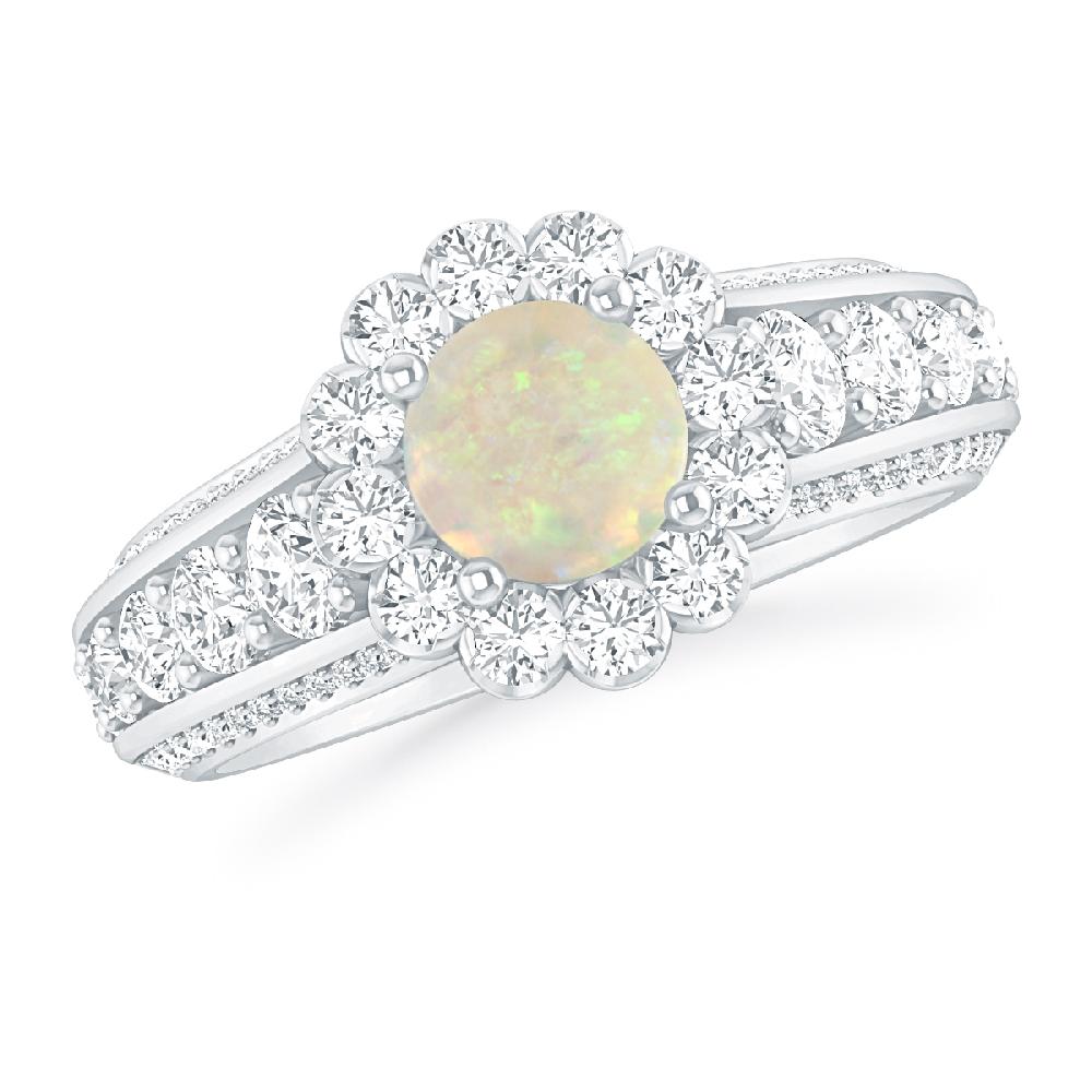 White Gold - Opal