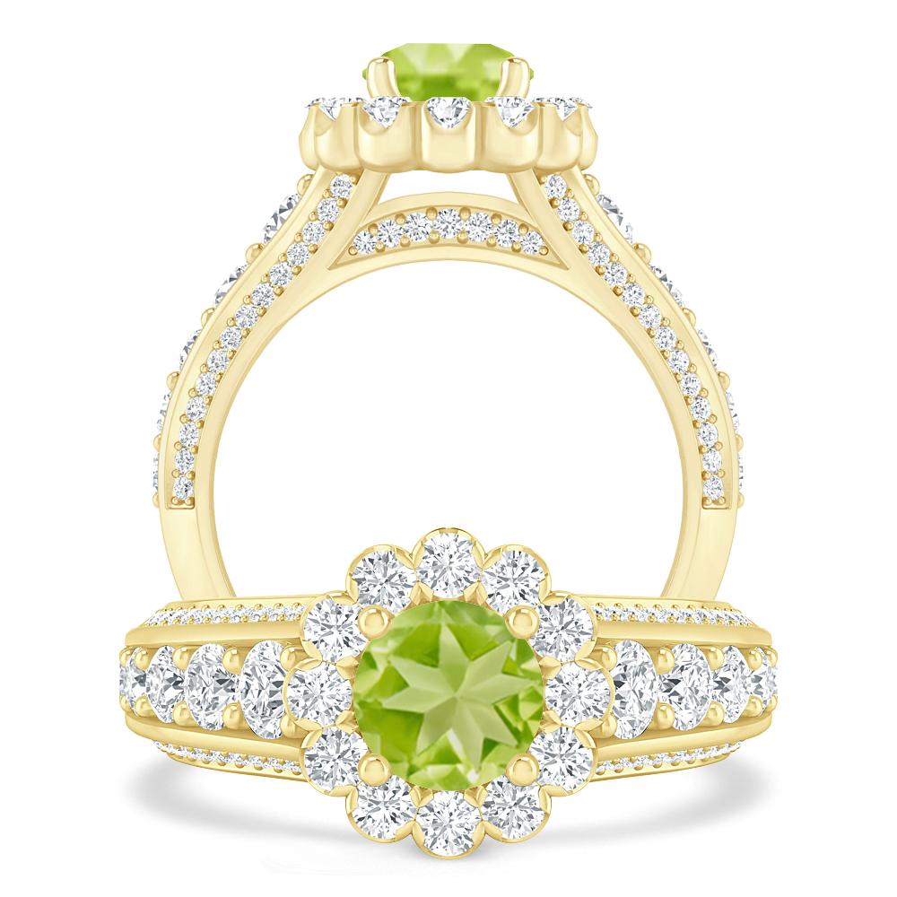 Yellow Gold - Peridot