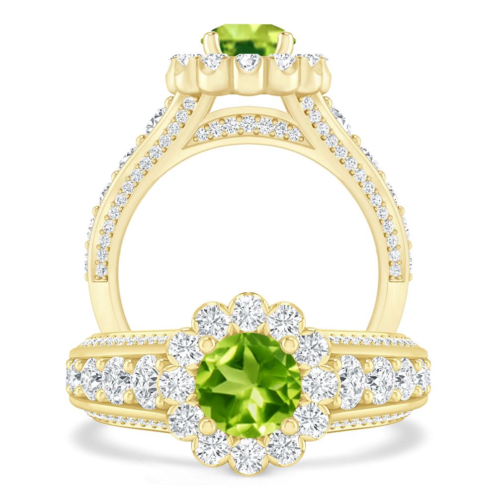 Yellow Gold - Peridot