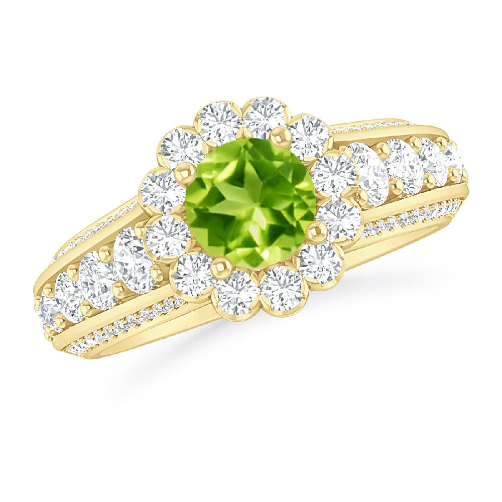 Yellow Gold - Peridot