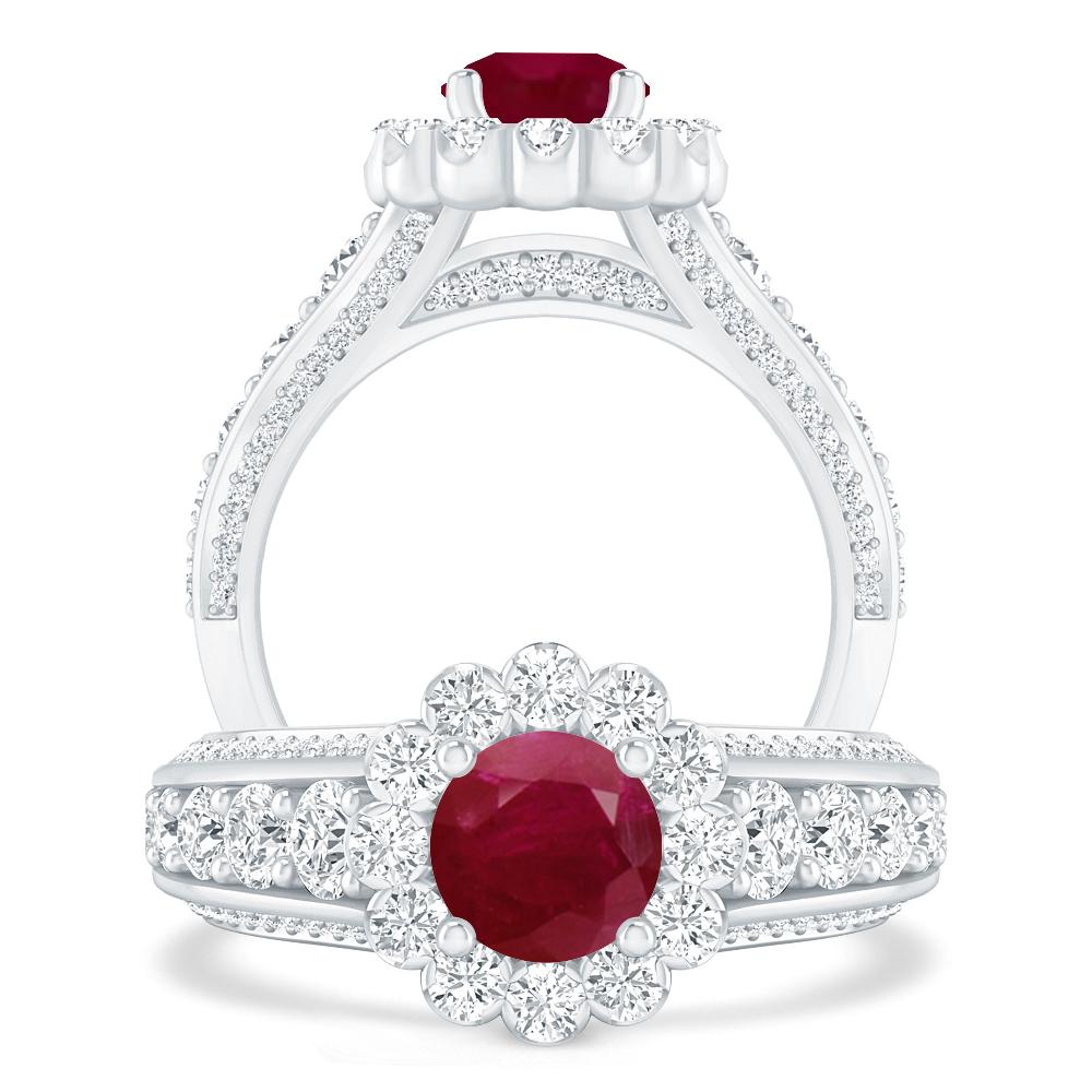 White Gold - Ruby