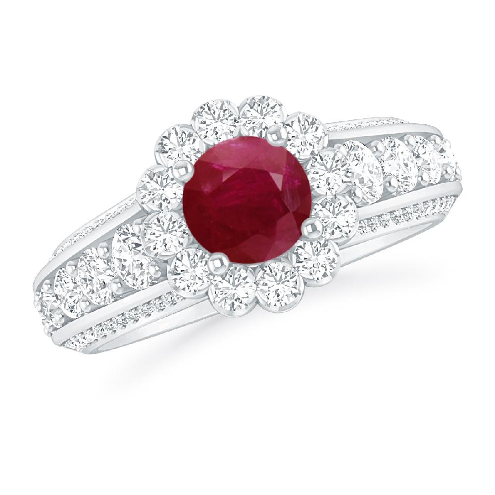 White Gold - Ruby