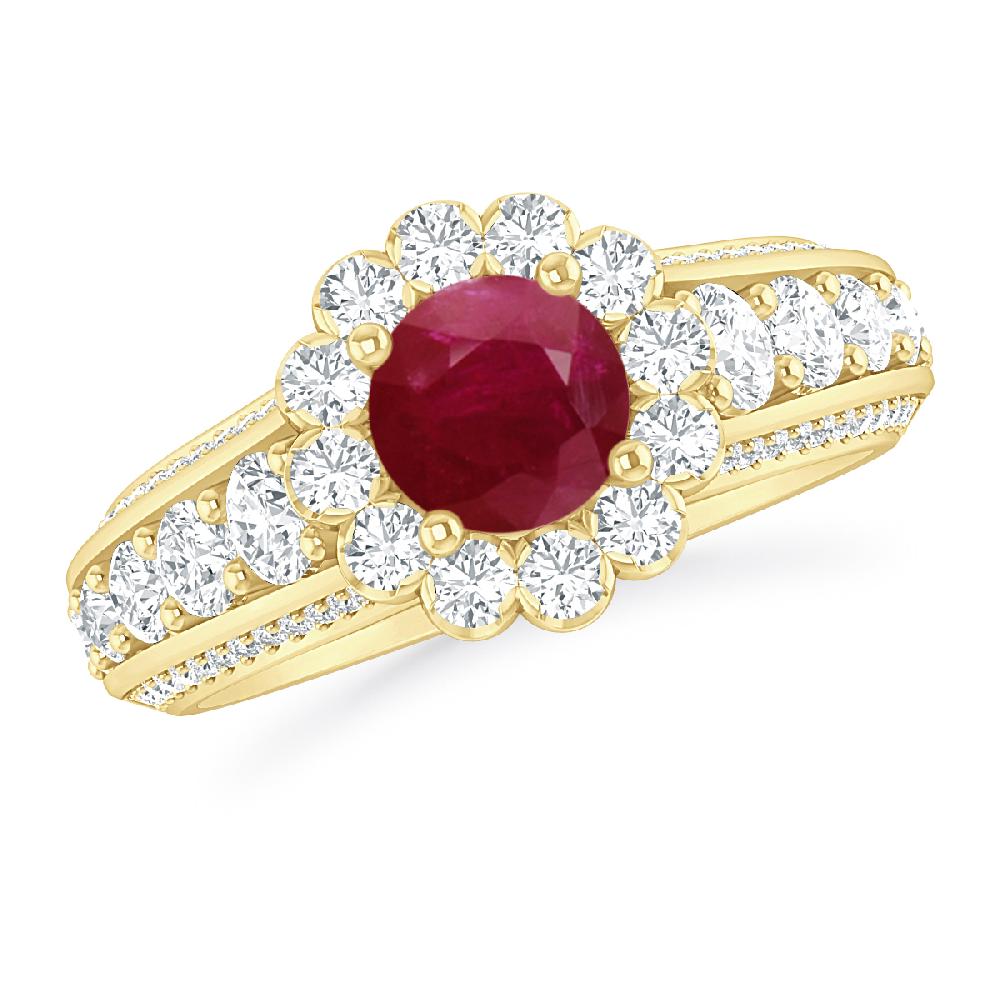 Yellow Gold - Ruby