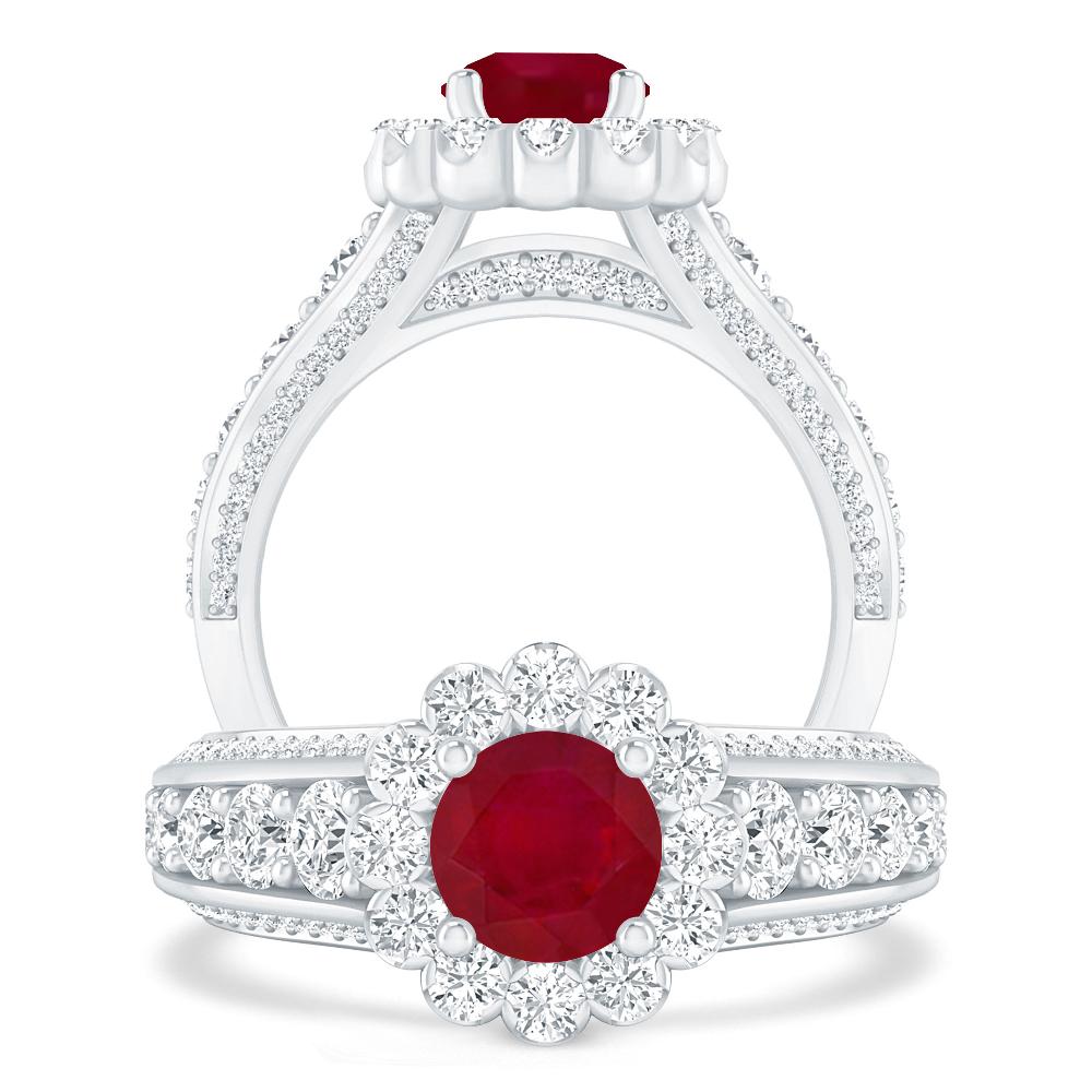 White Gold - Ruby