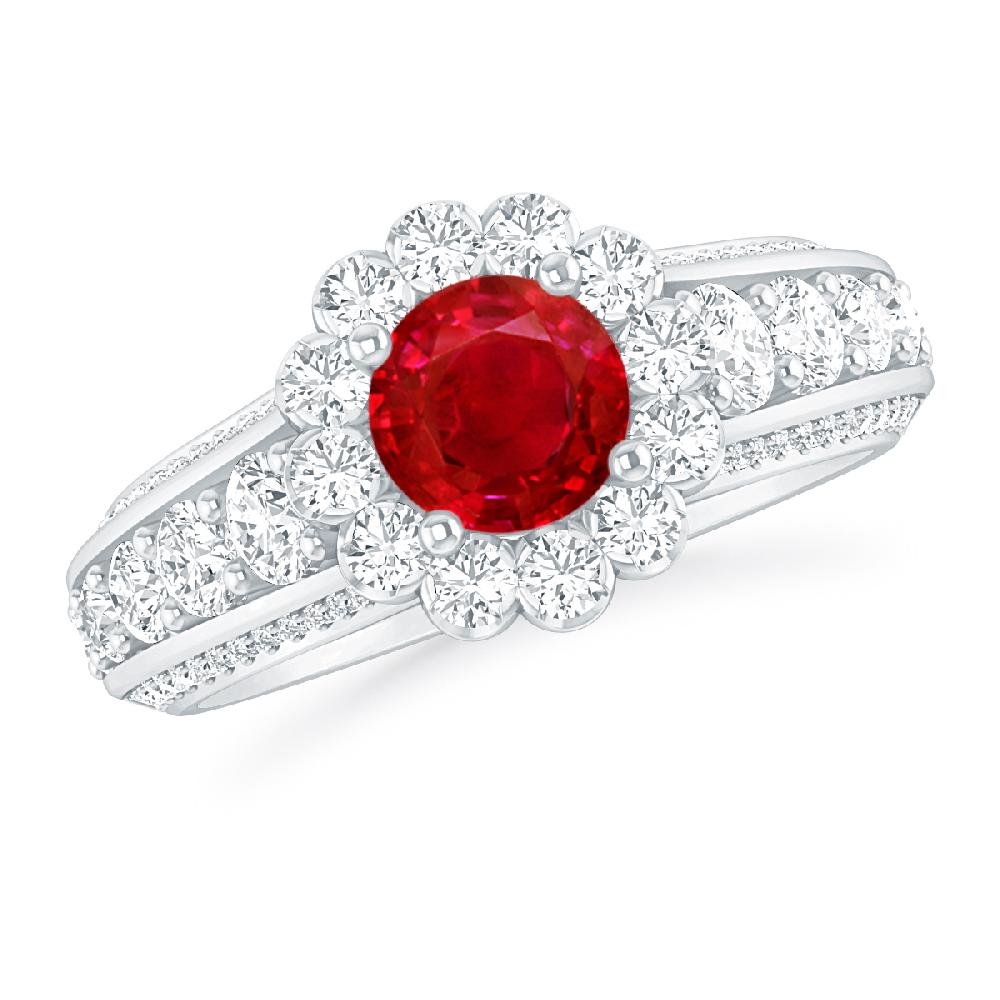 White Gold - Ruby