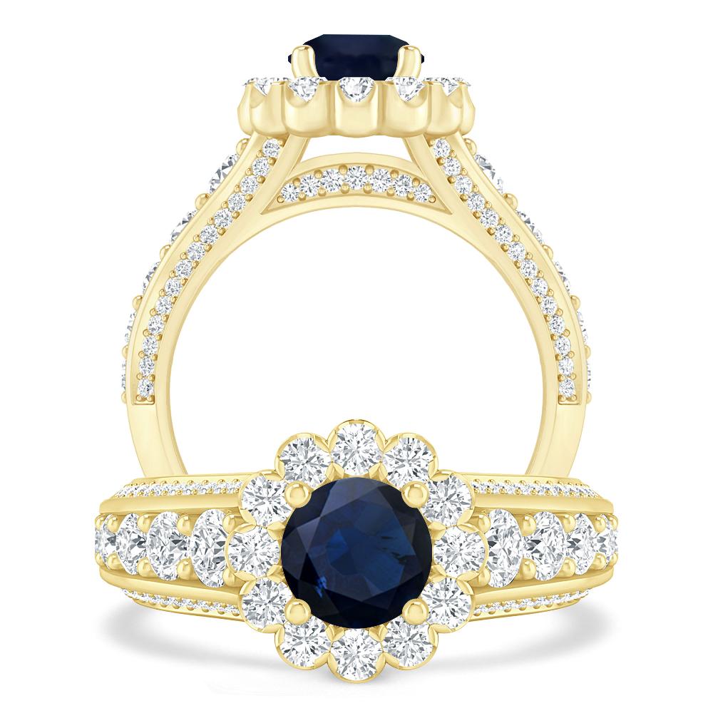 Yellow Gold - Sapphire