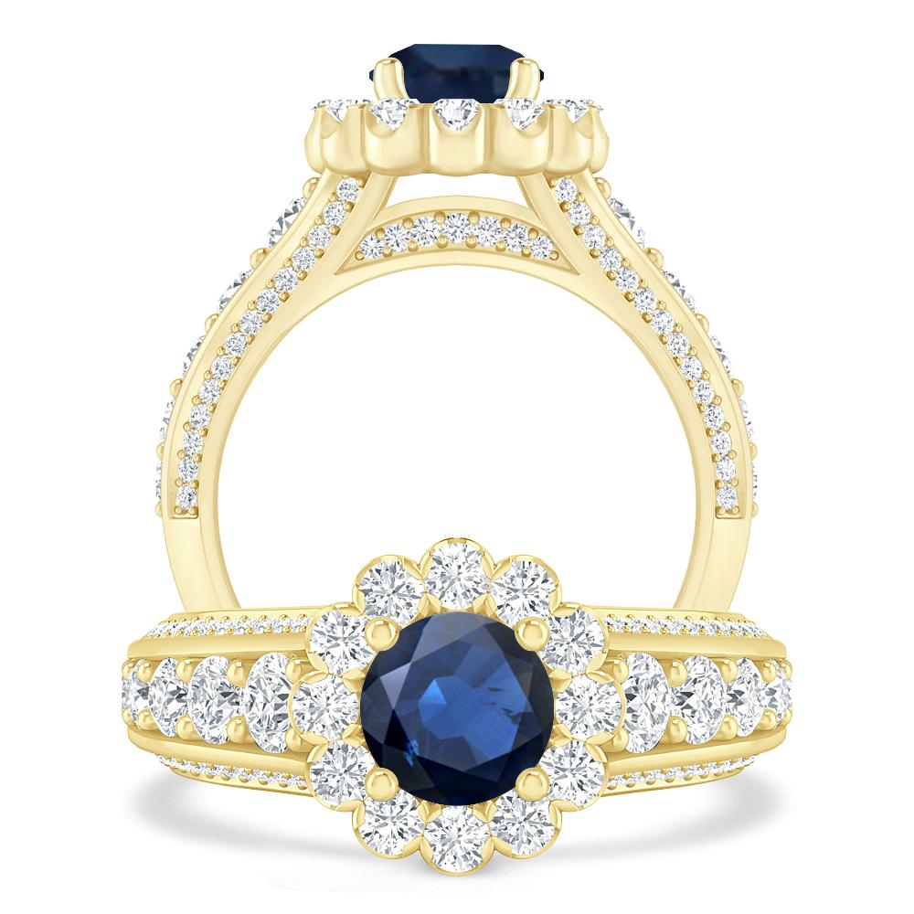 Yellow Gold - Sapphire