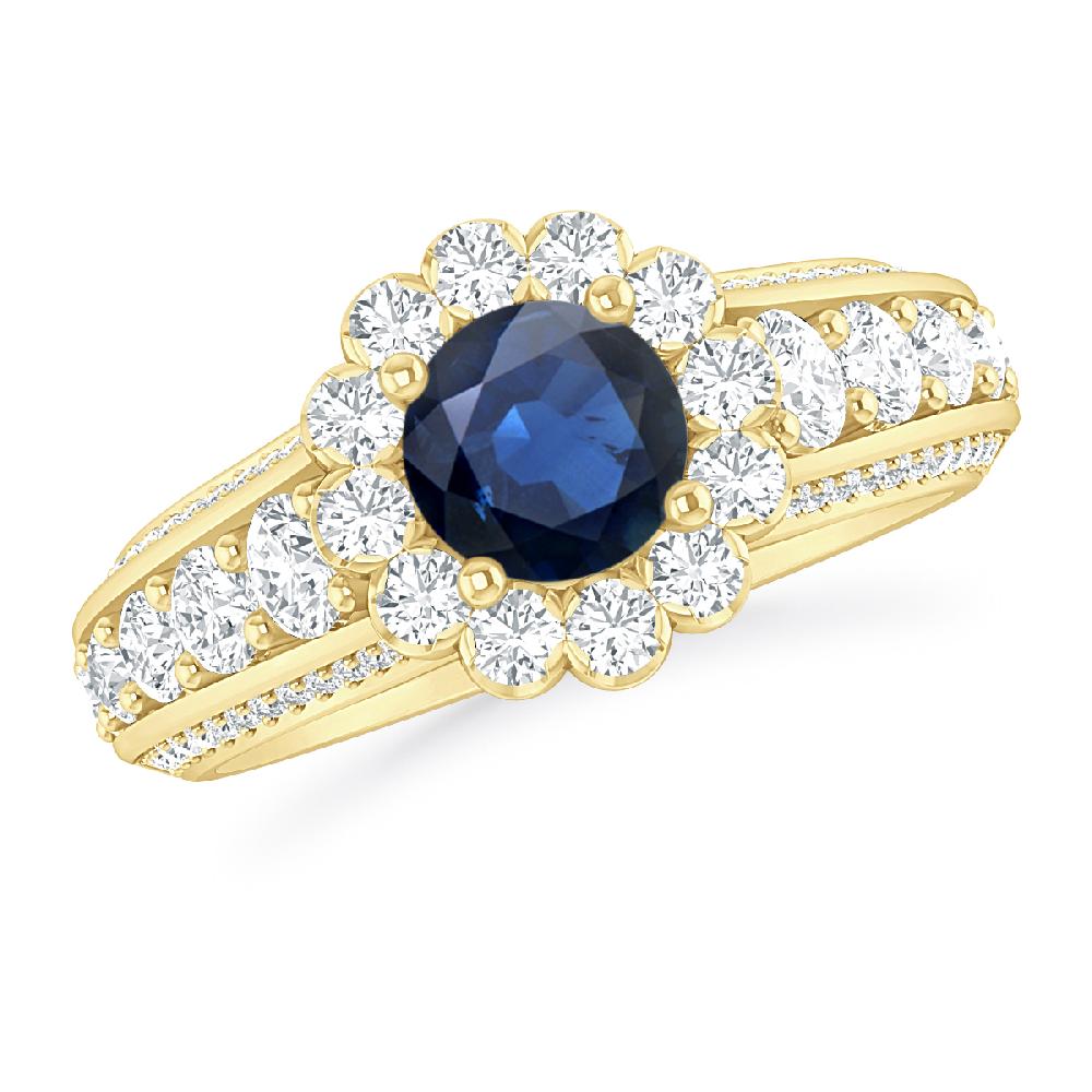 Yellow Gold - Sapphire