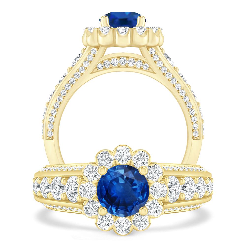 Yellow Gold - Sapphire