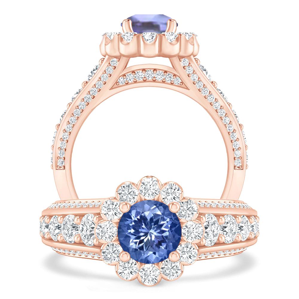 Rose Gold - Tanzanite