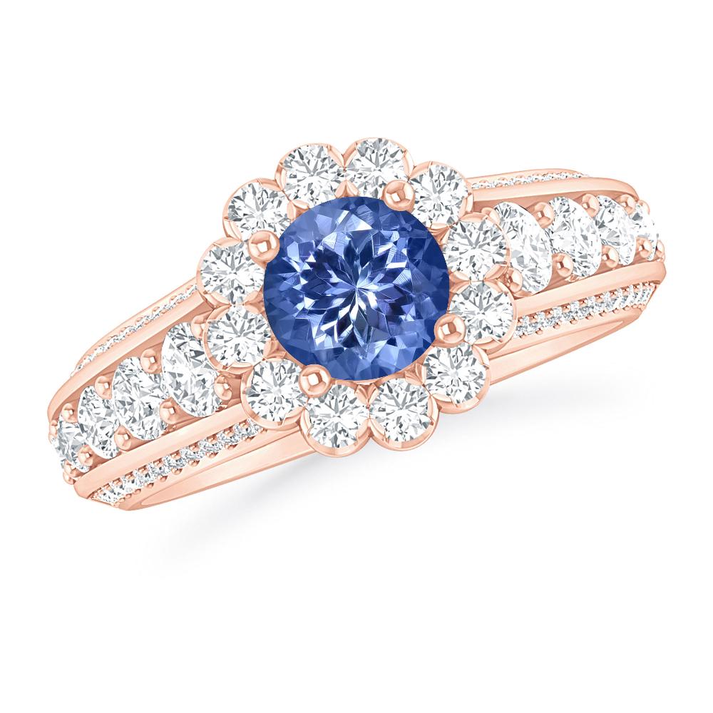 Rose Gold - Tanzanite