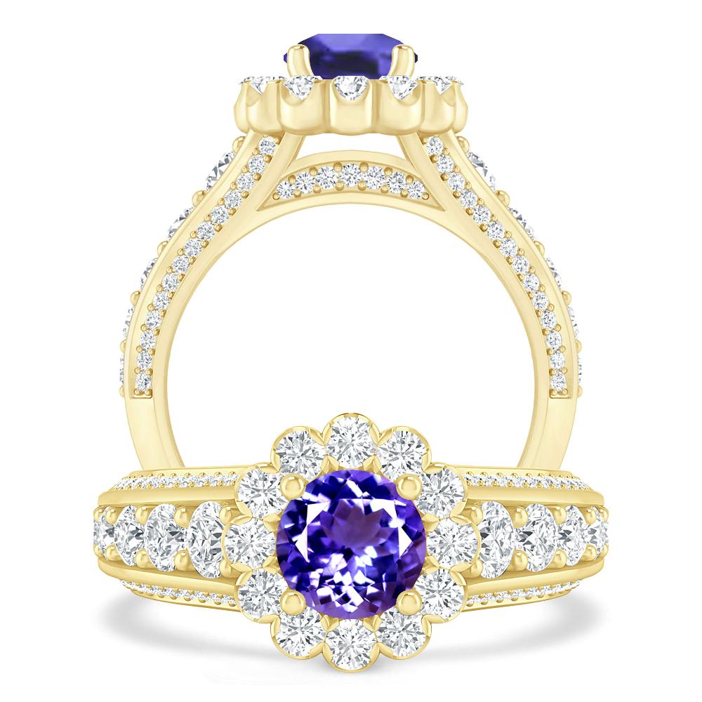 Yellow Gold - Tanzanite