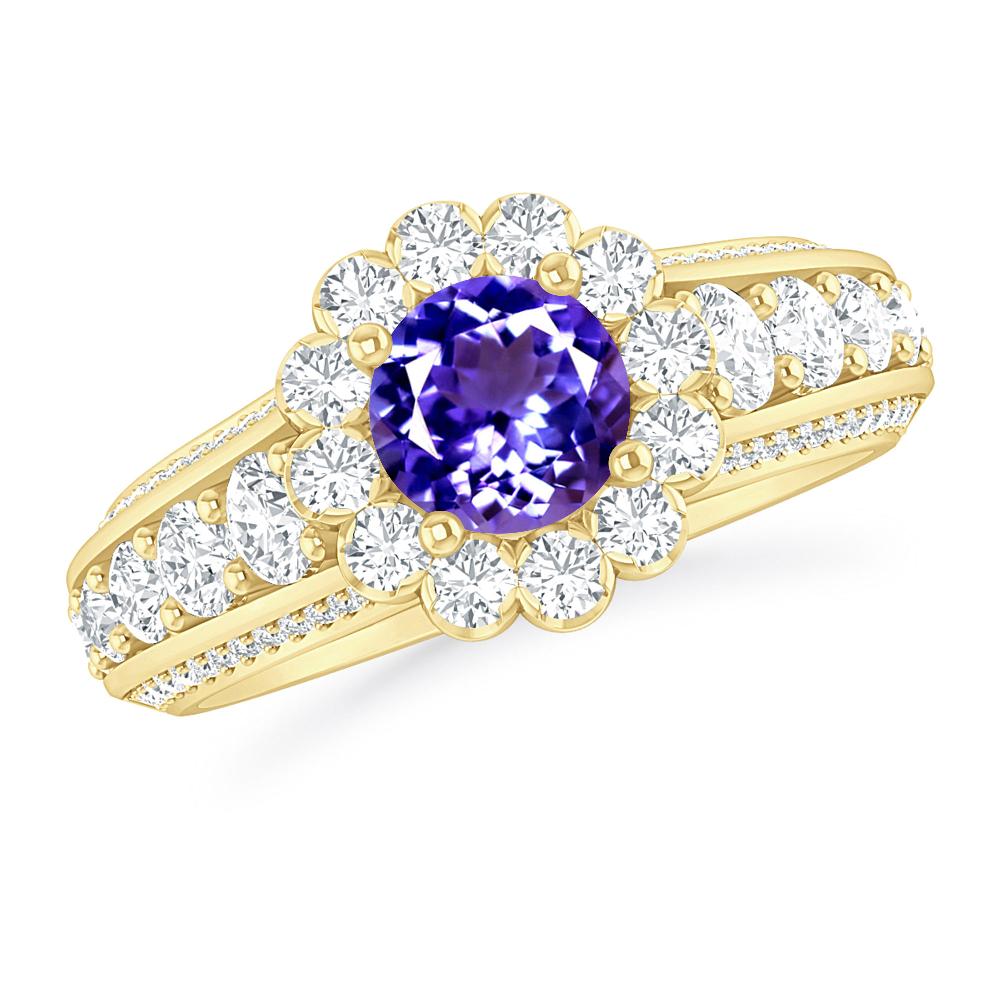 Yellow Gold - Tanzanite