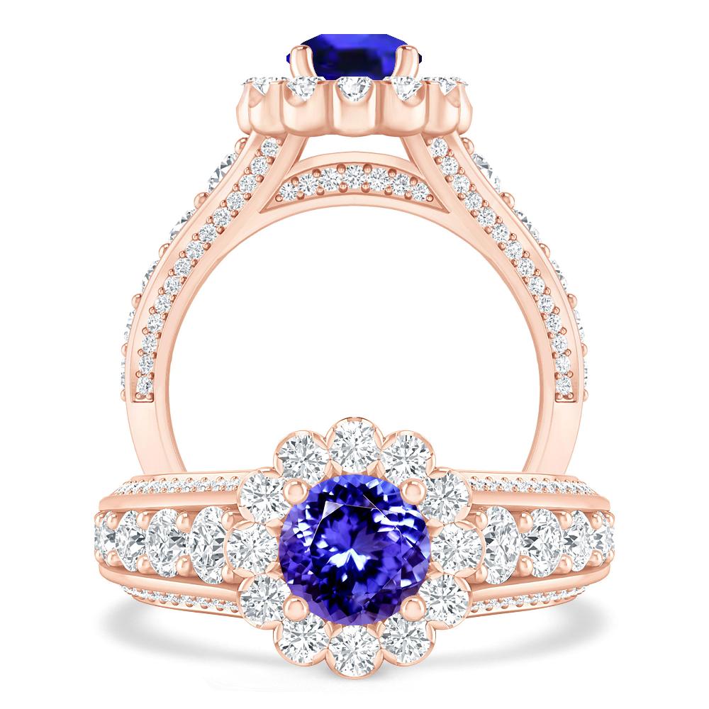 Rose Gold - Tanzanite