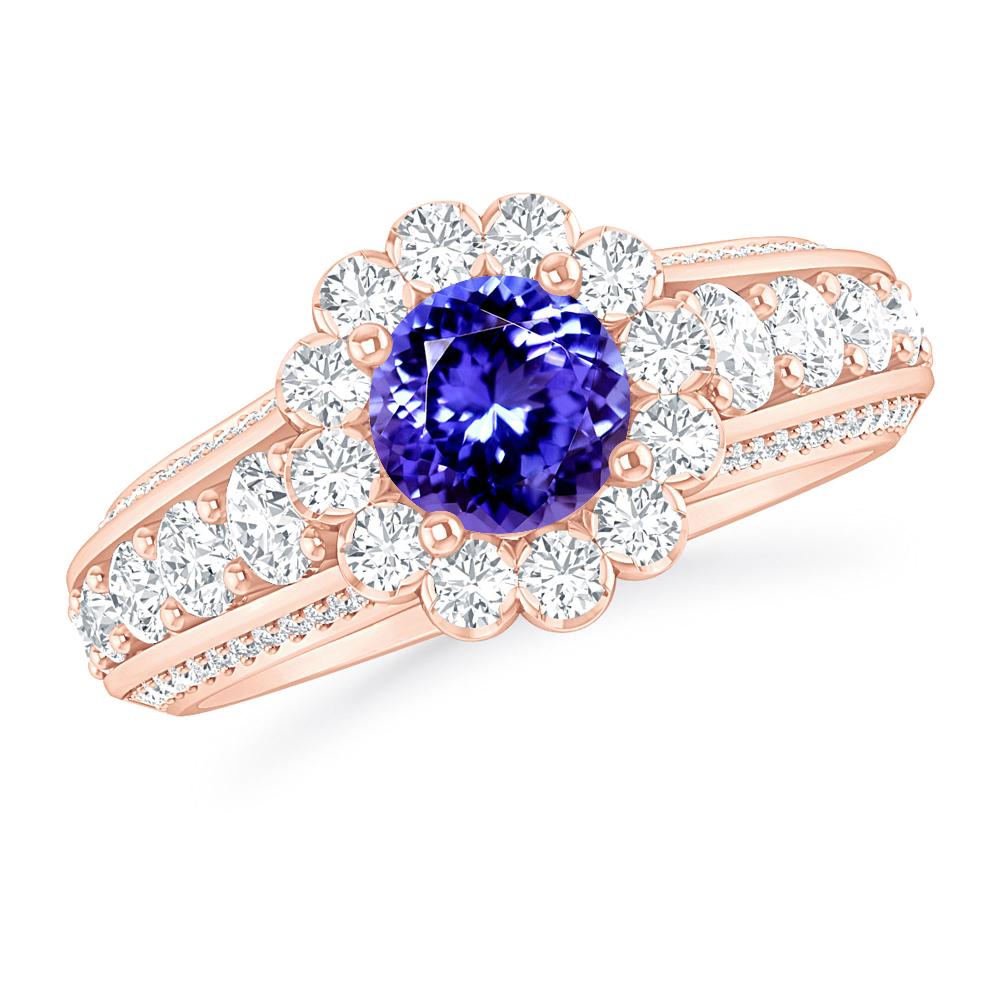 Rose Gold - Tanzanite