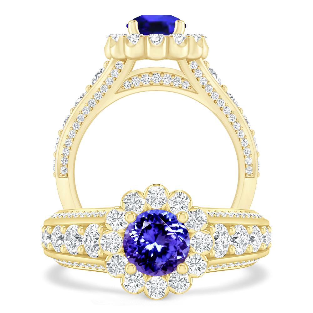 Yellow Gold - Tanzanite