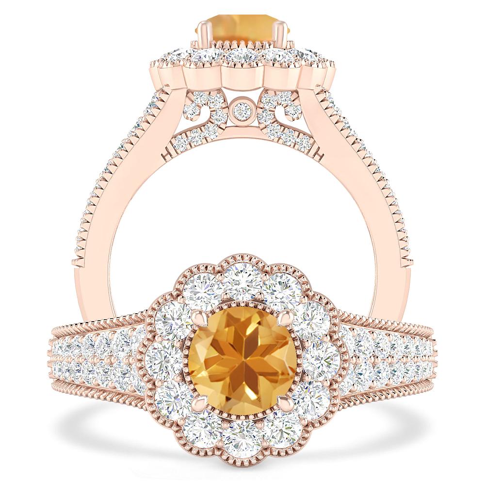Rose Gold - Citrine