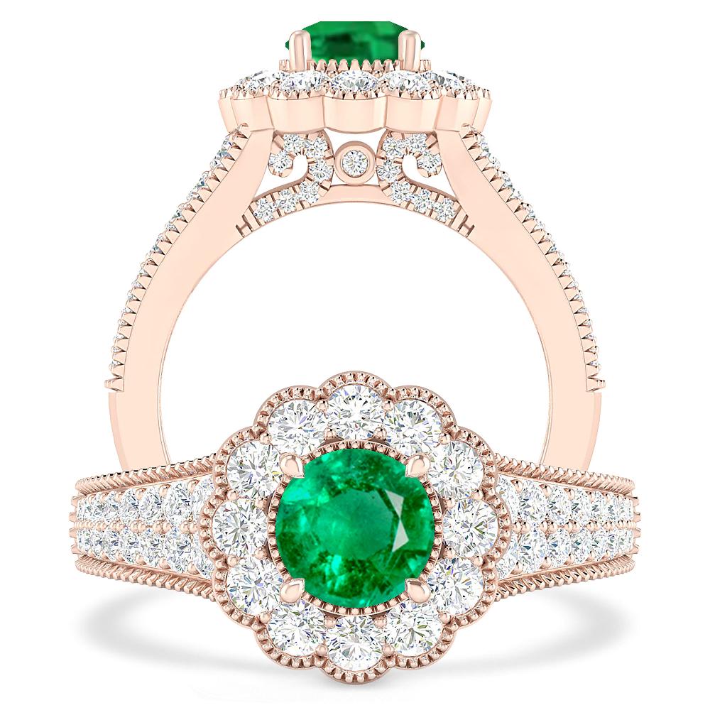 Rose Gold - Emerald