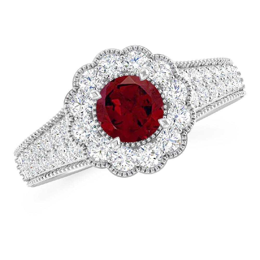 White Gold - Garnet