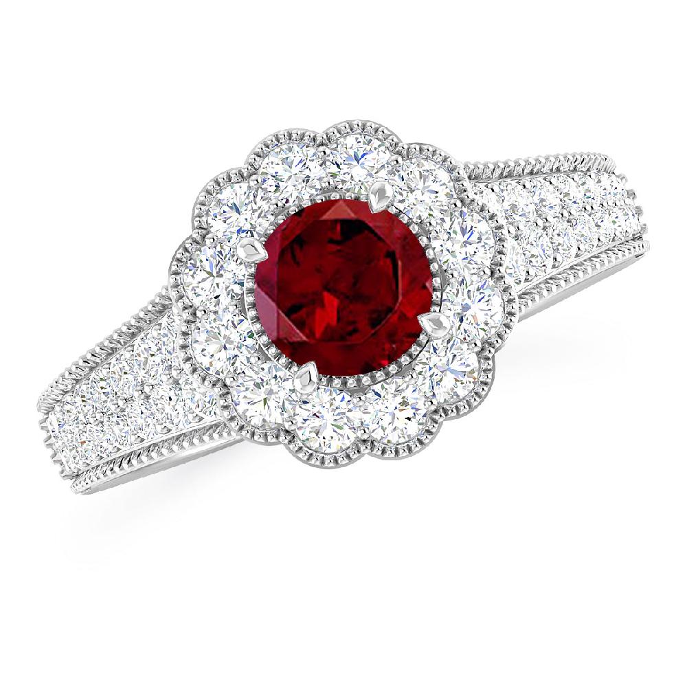 White Gold - Garnet