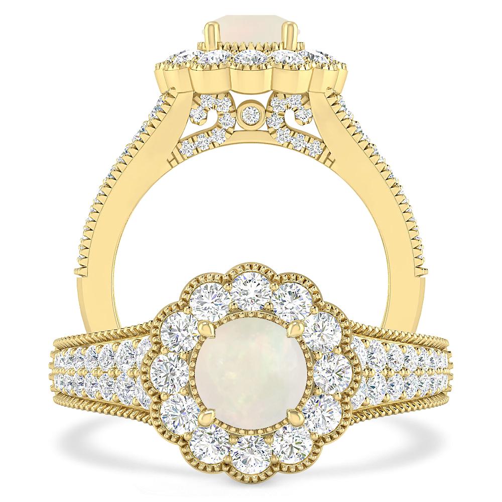 Yellow Gold - Opal
