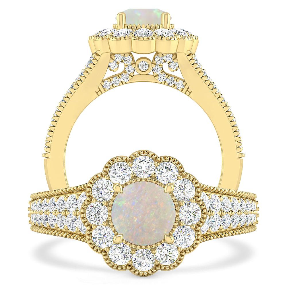 Yellow Gold - Opal