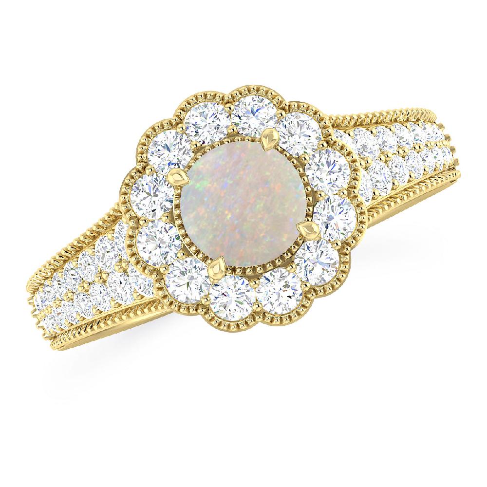 Yellow Gold - Opal