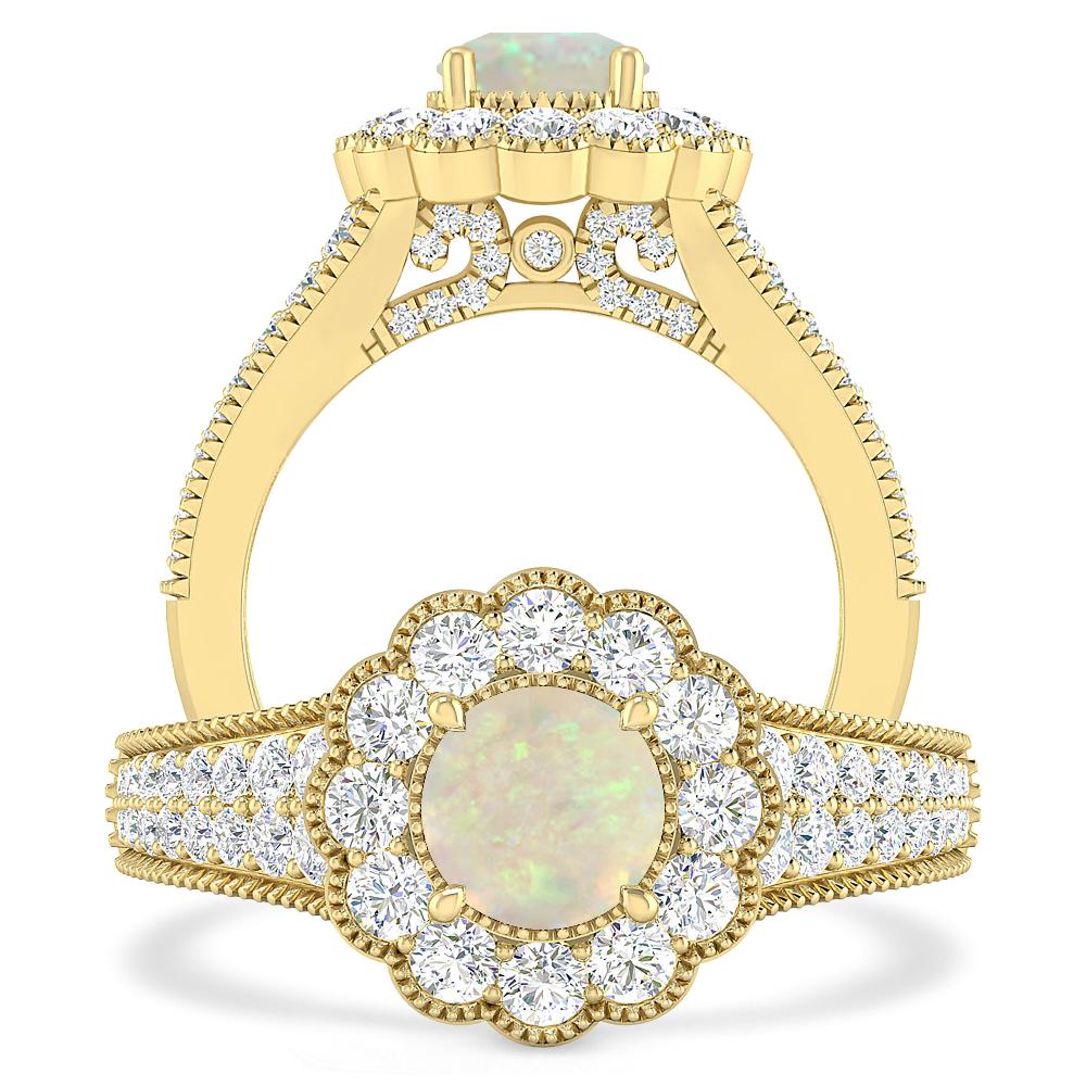 Yellow Gold - Opal