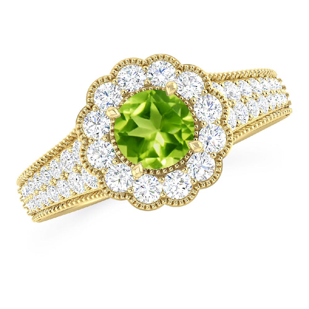 Yellow Gold - Peridot