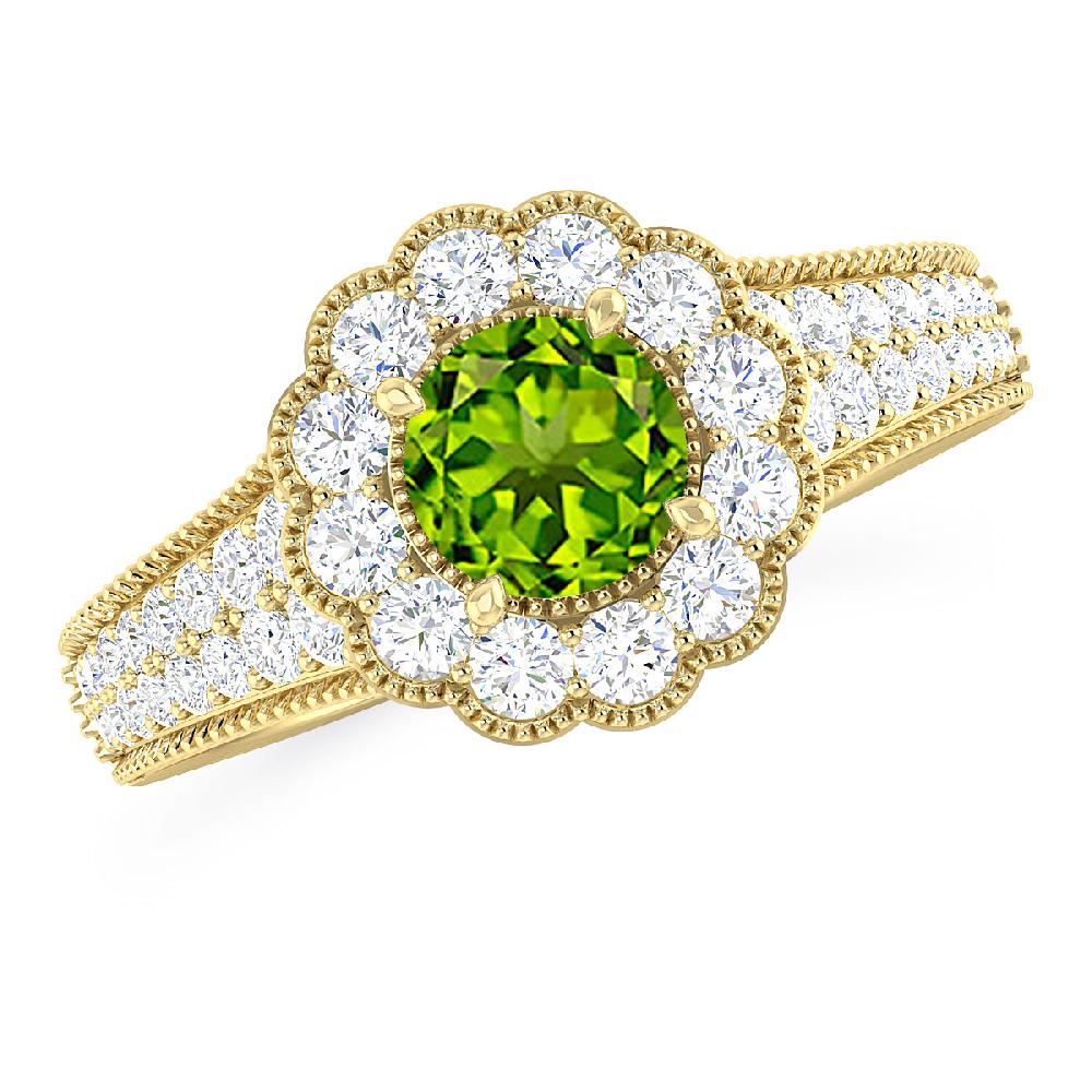 Yellow Gold - Peridot