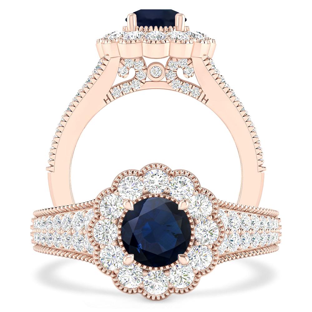 Rose Gold - Sapphire