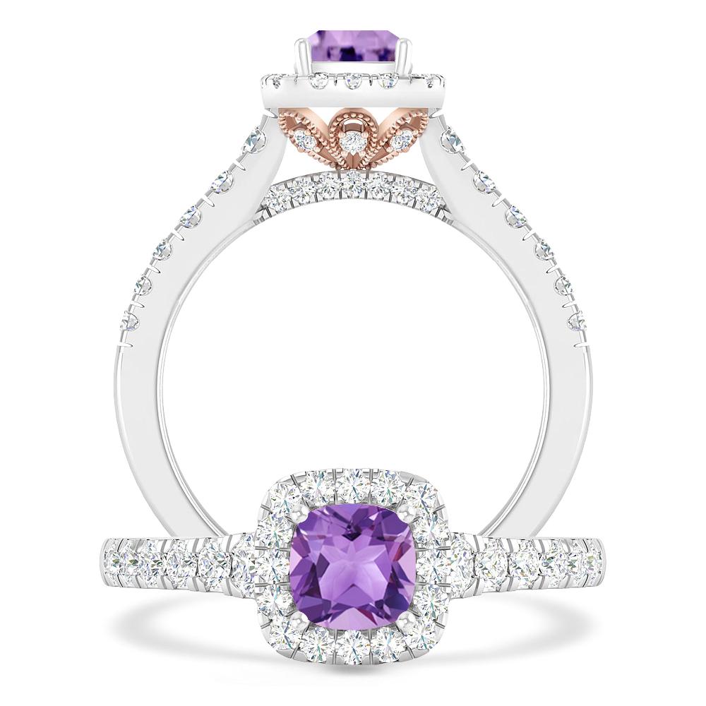 White Gold - Amethyst