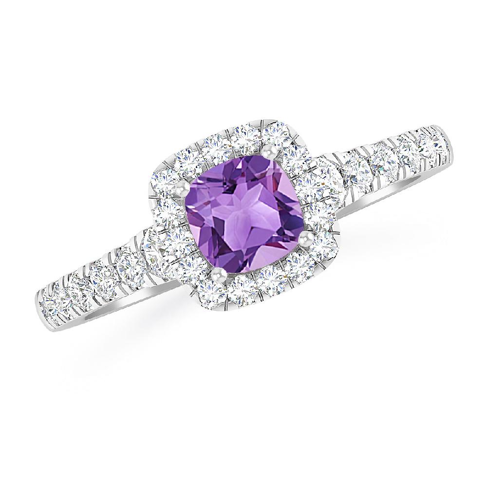 White Gold - Amethyst