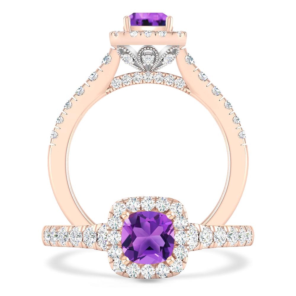 Rose Gold - Amethyst