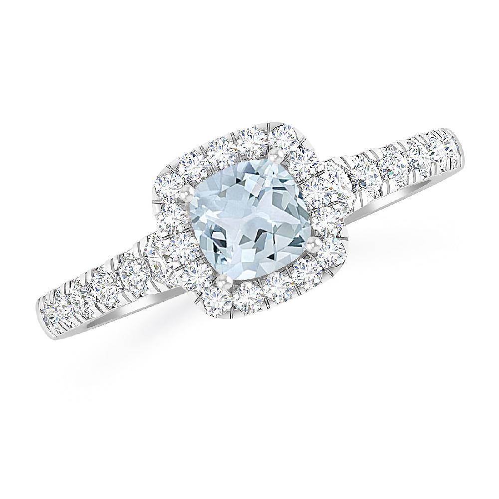 White Gold - Aquamarine