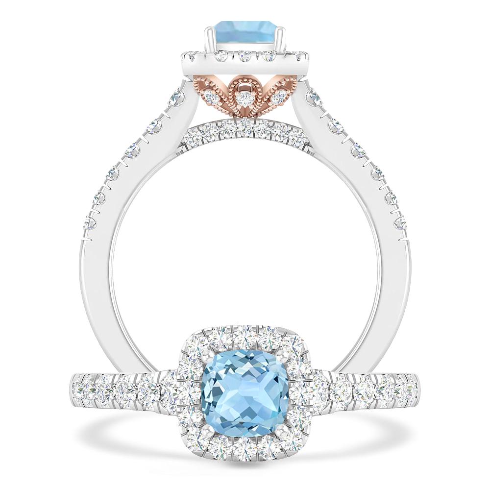 White Gold - Aquamarine