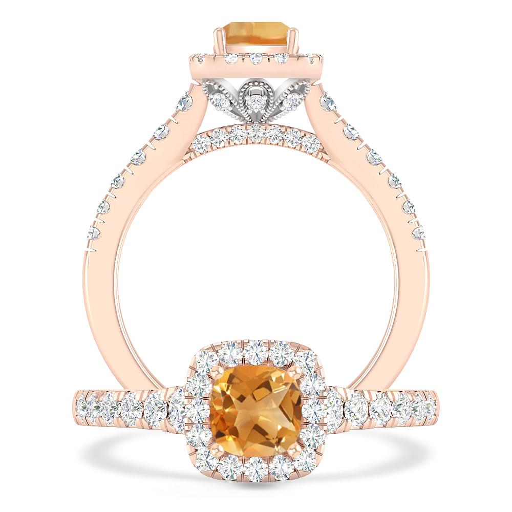 Rose Gold - Citrine