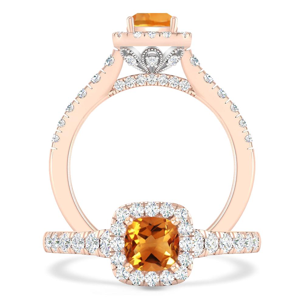 Rose Gold - Citrine