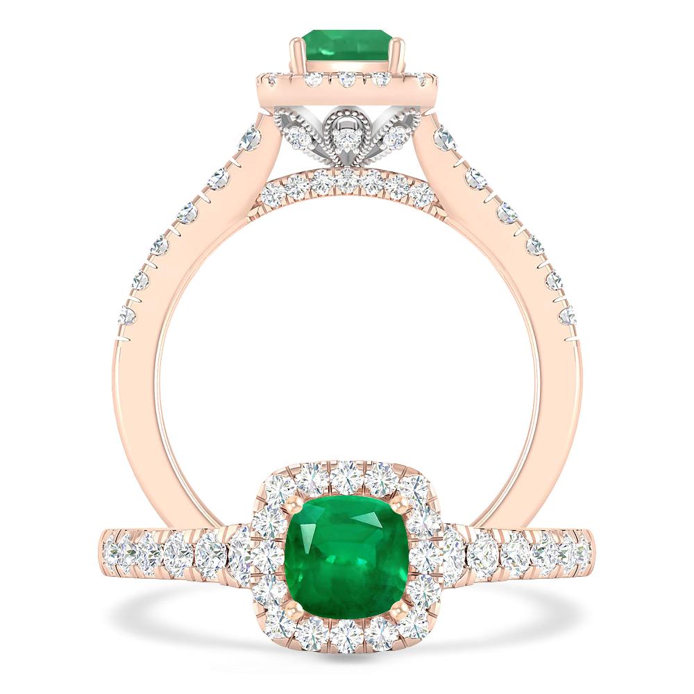 Rose Gold - Emerald