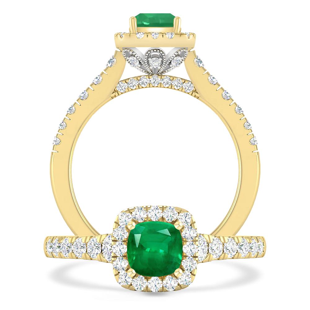 Yellow Gold - Emerald