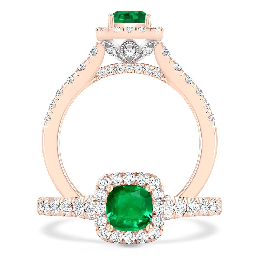 Rose Gold - Emerald