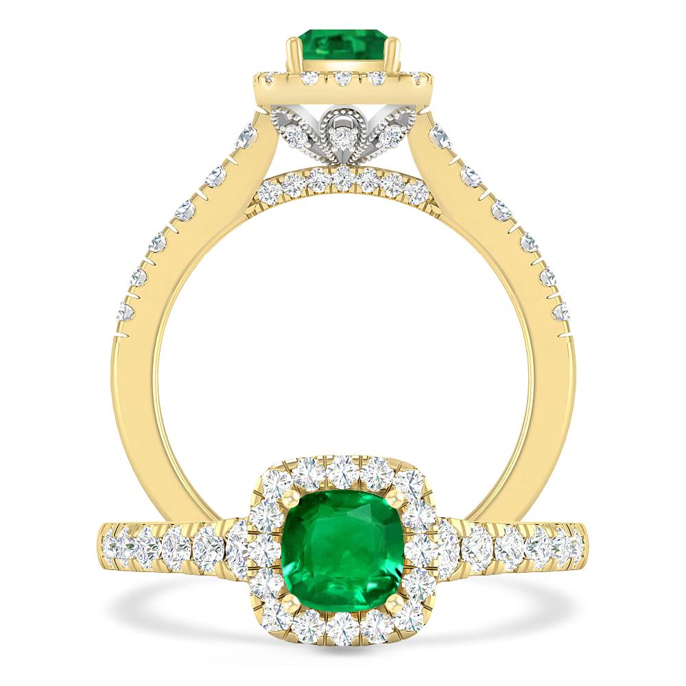 Yellow Gold - Emerald