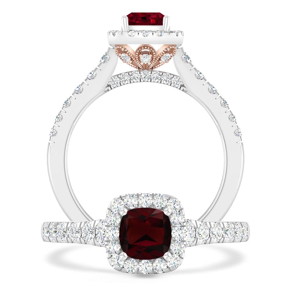 White Gold - Garnet