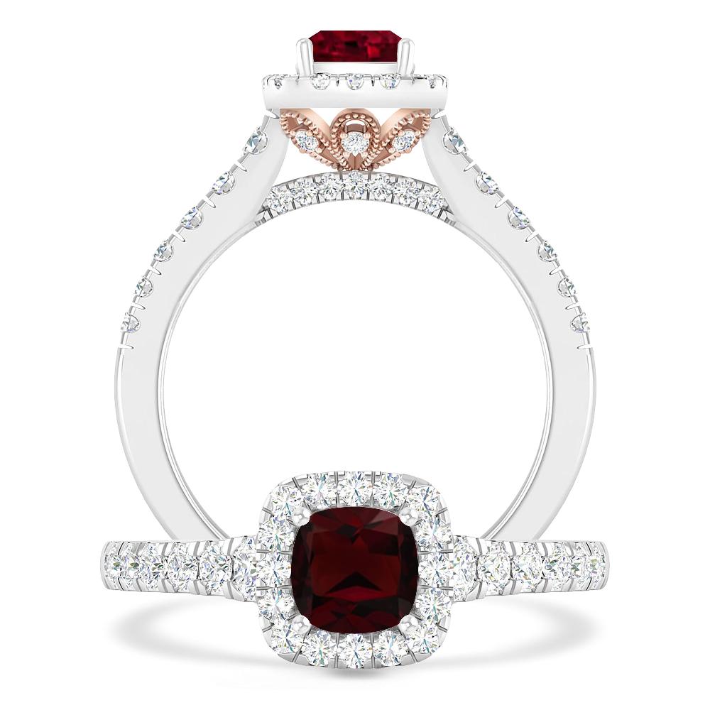 White Gold - Garnet