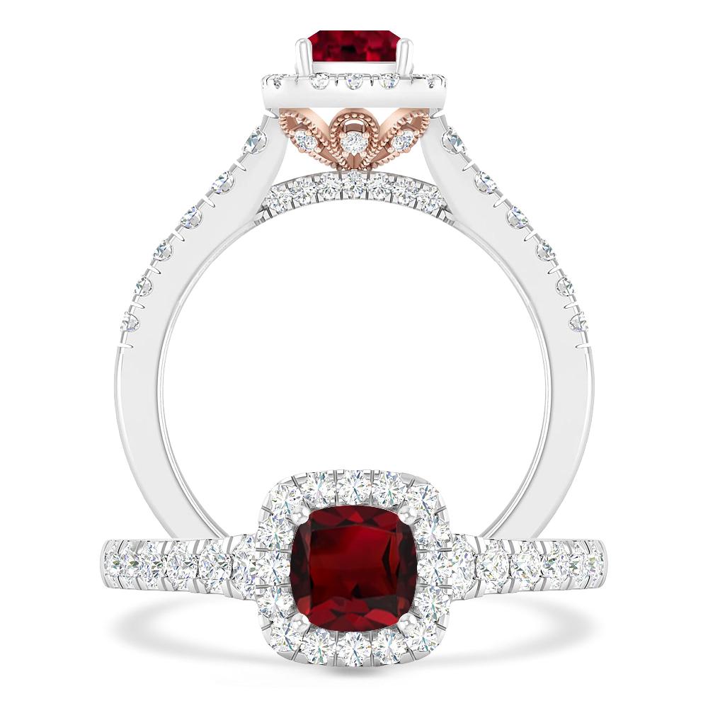 White Gold - Garnet