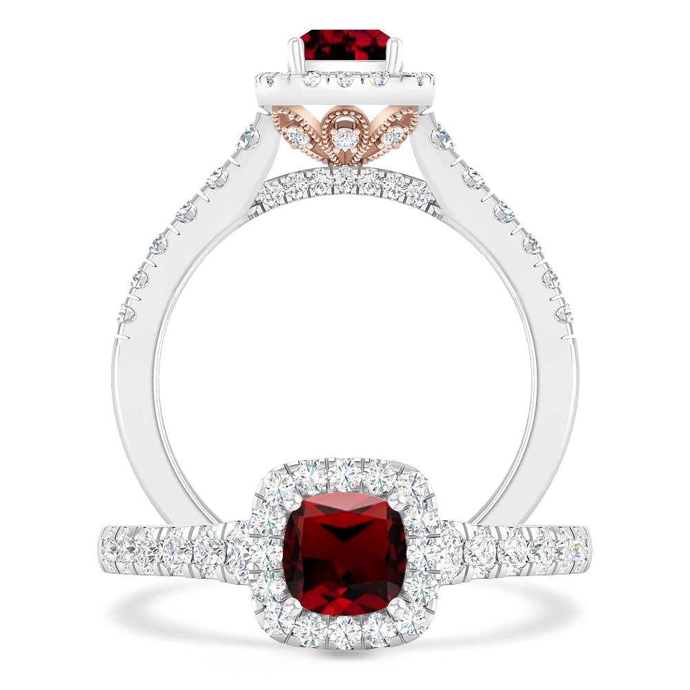 White Gold - Garnet