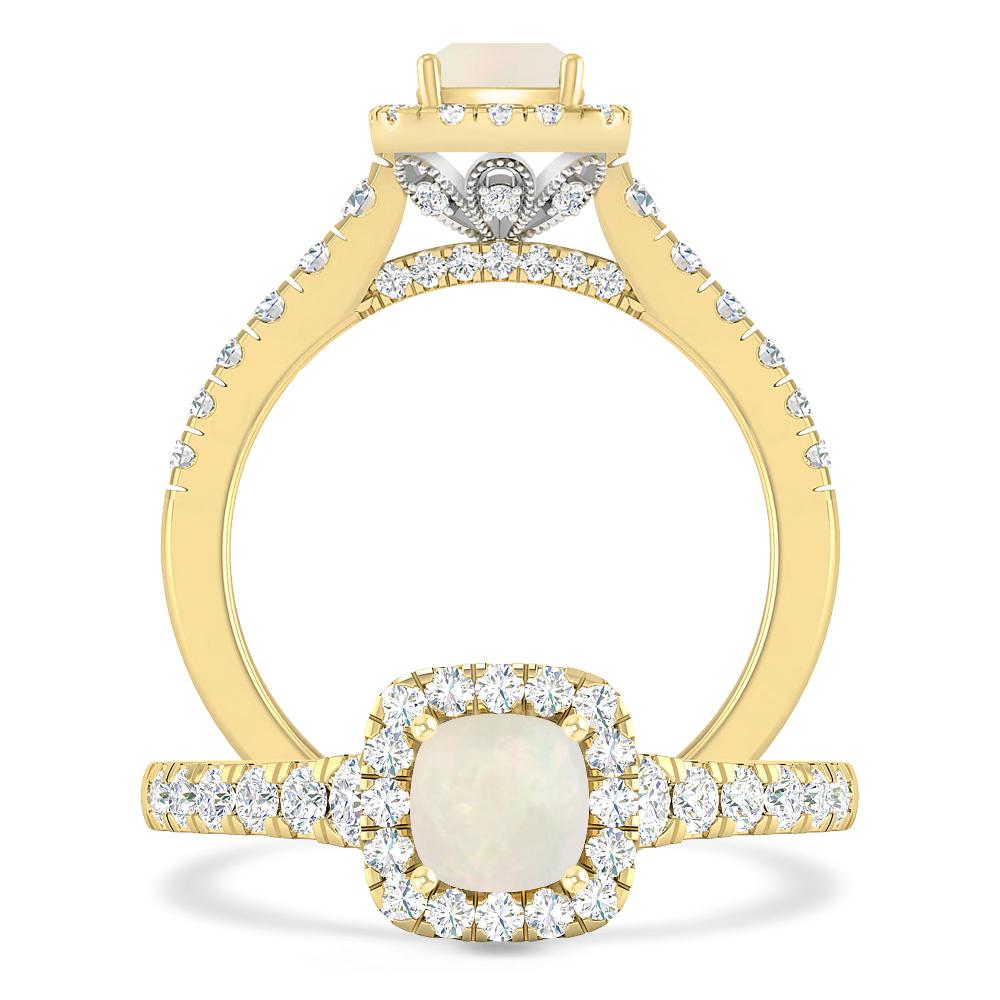Yellow Gold - Opal