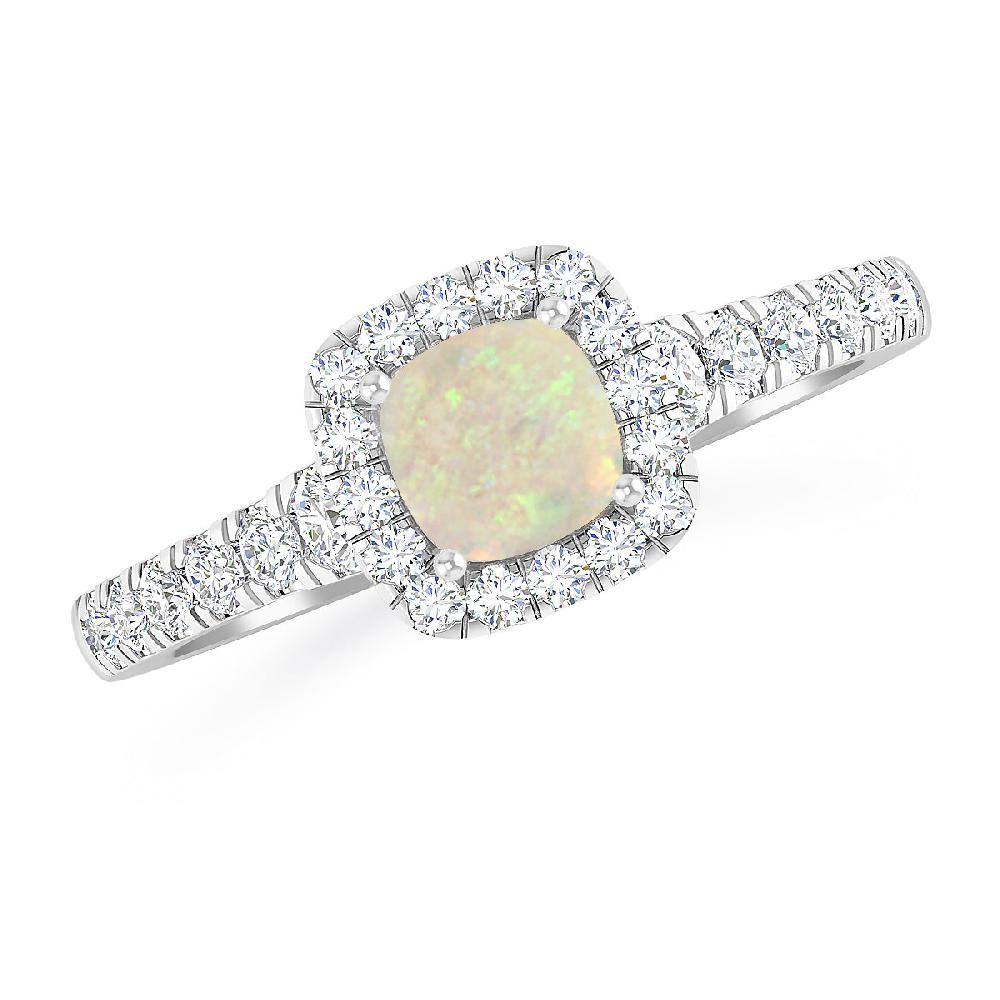 White Gold - Opal