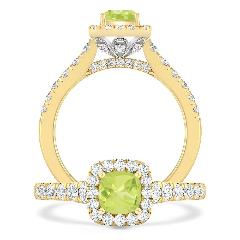 Yellow Gold - Peridot